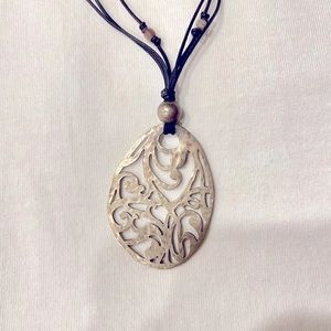 Silpada Sterling Silver Filigree Pendant Necklace